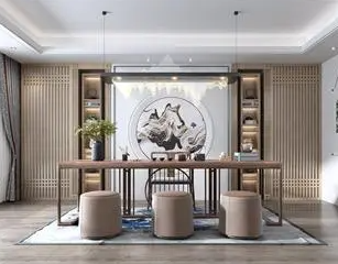 二七新中式风格茶室如何规划设计